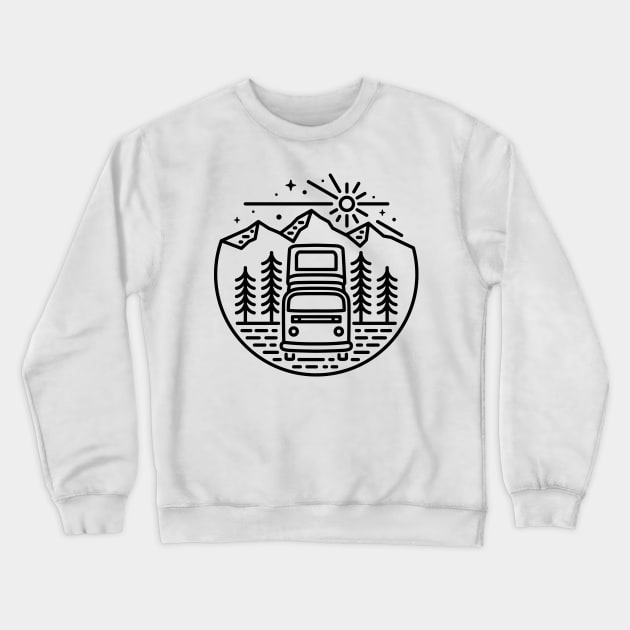 Go Outside (for Light) Crewneck Sweatshirt by quilimo